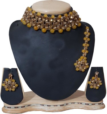 ANRA JEWEL Alloy Yellow, Gold Jewellery Set(Pack of 1)