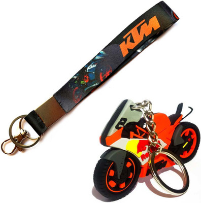 Meeko.com Black small ktm & red bull bike key chain Key Chain