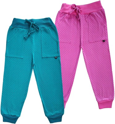 100LUCK Track Pant For Baby Boys & Baby Girls(Multicolor, Pack of 2)