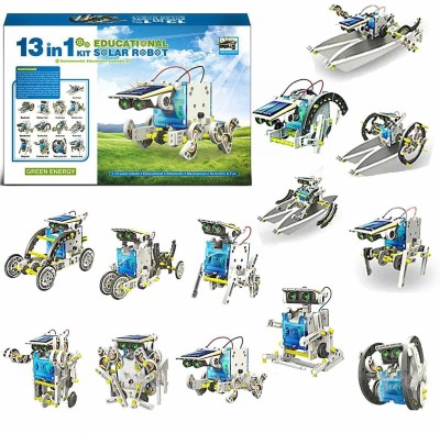 Galactic 13 in 1 Solar Robot Kit Learning Educational Kids Station, Robot toy Game | DIY Toy For Boys|Girls. (Multicolor)(Multicolor)