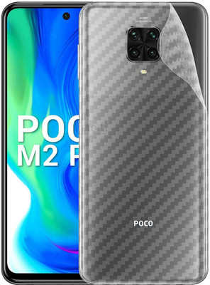 GLASS STAR poco m2 pro Ultra Thin Slim Fit 3M Clear Transparent 3D Carbon Fiber Back Skin Rear Wrap Not Glass Screen Guard/Protector Sticker Mobile Skin(3D Back Screen Guard)