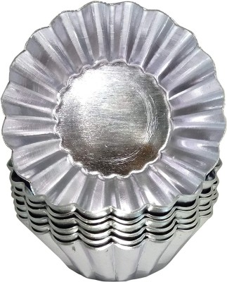 Dibha Aluminium Tart/Pie Mould 6(Pack of 6)