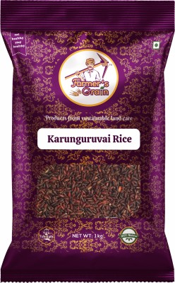 Farmers Grain Traditional Karunguruvai Rice (1 kg) Red Boiled Rice (Medium Grain, Parboiled)(1 kg)