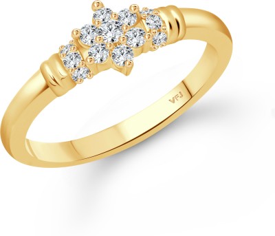 VIGHNAHARTA Vighnaharta Incredible Gold Plated CZ Ring for Women Alloy Cubic Zirconia, Diamond Gold Plated Ring