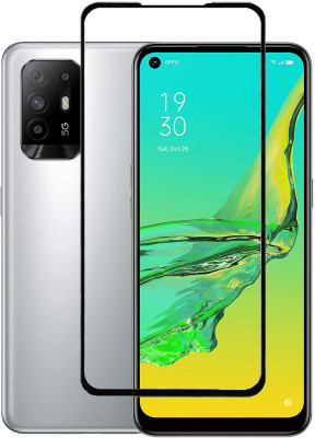 HOBBYTRONICS Edge To Edge Tempered Glass for OPPO F19, OPPO F19 PRO PLUS, OPPO F19 PRO(Pack of 1)