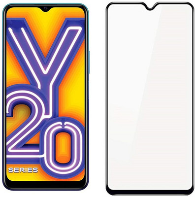Msons Edge To Edge Tempered Glass for VIVO Y20i | 11D Premium Quality Full Glue 9H Hardness Anti Scratch Full Edge(Pack of 1)