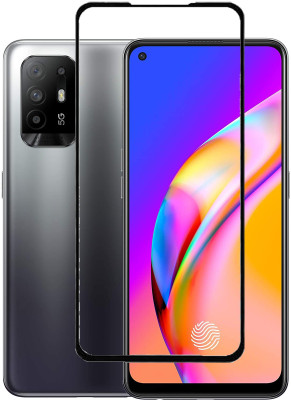 HOBBYTRONICS Edge To Edge Tempered Glass for OPPO F19, OPPO F19 PRO PLUS, OPPO F19 PRO(Pack of 1)