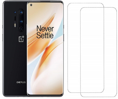 Msons Tempered Glass Guard for OnePlus 8 Pro | Original Tempered Glass Full Glue 9H Hardness Full Screen Coverage(Pack of 2)