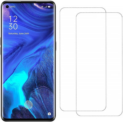 Msons Tempered Glass Guard for Reno4 Pro | Original Tempered Glass Full Glue 9H Hardness Full Screen Coverage(Pack of 2)