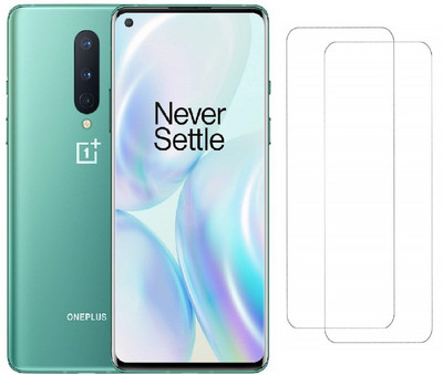 Msons Tempered Glass Guard for OnePlus 8 | Original Tempered Glass Full Glue 9H Hardness Full Screen Coverage(Pack of 2)