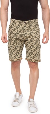 Status Quo Printed Men Green Casual Shorts