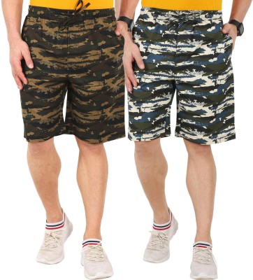 AD & AV Printed Men Multicolor Regular Shorts