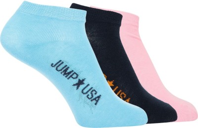 JUMP USA Women Solid Ankle Length(Pack of 3)