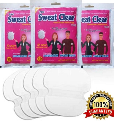 Aj Creation Self Stick Disposable Underarm Sweat Pads 30 Sweat Pads