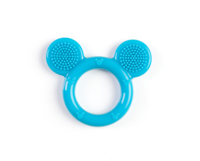 Beebaby Infant Soft Silicone Bristles Teether - Blue 3M+ Teether(Blue)