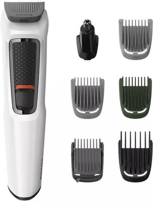 PHILIPS MG3721/77 Multi-Grooming Series 3000 7-in-1 for Face-Hair-Body-Nose and Ear Kit Grooming Kit 60 min Runtime 5 Length Settings