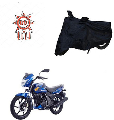 Atulit enterprises Two Wheeler Cover for TVS(Flame SR125, Black)