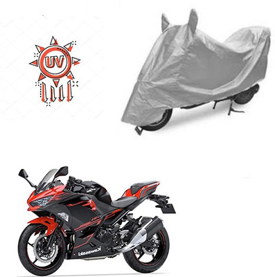 Atulit enterprises Two Wheeler Cover for Kawasaki(Ninja 250, Silver)