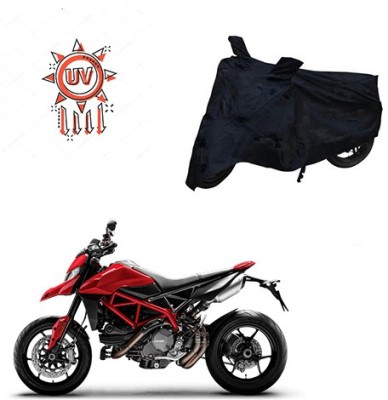 Atulit enterprises Two Wheeler Cover for Ducati(Hyperstrada, Black)