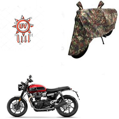 HYBRIDS COLLECTION Waterproof Two Wheeler Cover for Triumph(Twin, Multicolor)