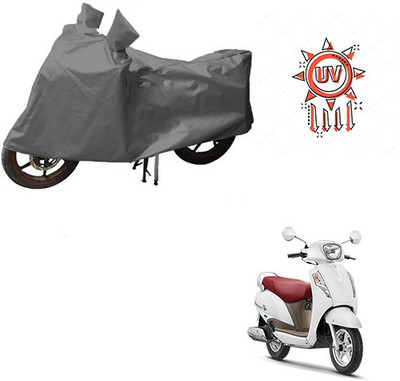 RPSENTTERPR Waterproof Two Wheeler Cover for Suzuki(Access, Grey)