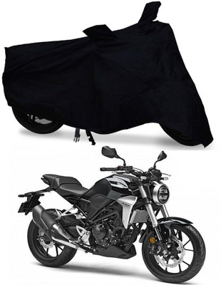 AUTOCAD Waterproof Two Wheeler Cover for Honda(CB300R, Black)