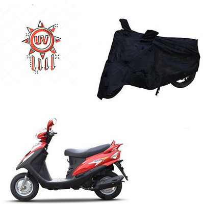 Atulit enterprises Two Wheeler Cover for Mahindra(Flyte, Black)
