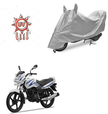 Atulit enterprises Two Wheeler Cover for TVS(Star Sport, Silver)