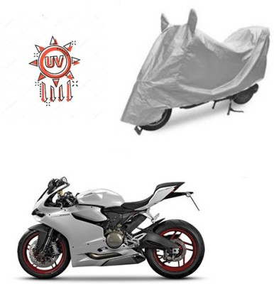 Atulit enterprises Two Wheeler Cover for Ducati(899 Panigale, Silver)