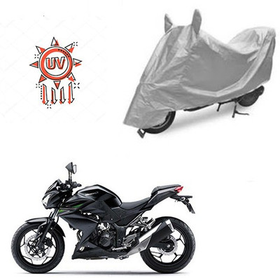 Atulit enterprises Two Wheeler Cover for Kawasaki(Z250, Silver)