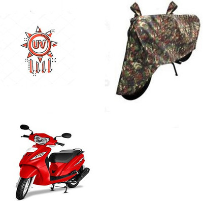 HYBRIDS COLLECTION Waterproof Two Wheeler Cover for TVS(Wego, Multicolor)