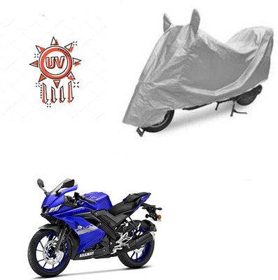 Atulit enterprises Two Wheeler Cover for Yamaha(R15 V3, Silver)