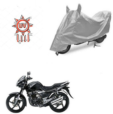 Atulit enterprises Two Wheeler Cover for Suzuki(GS 150R, Silver)