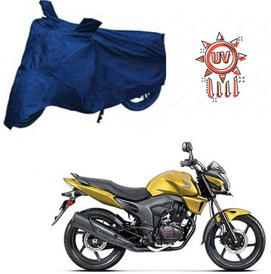 RPSENTTERPR Waterproof Two Wheeler Cover for Honda(CB Trigger, Blue)