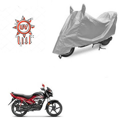 Atulit enterprises Two Wheeler Cover for Honda(Dream Yuga, Silver)
