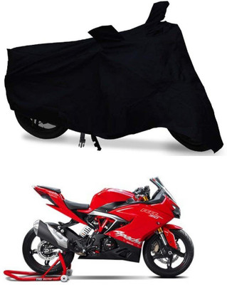 AutoGalaxy Two Wheeler Cover for TVS(Apache RR 310, Black)