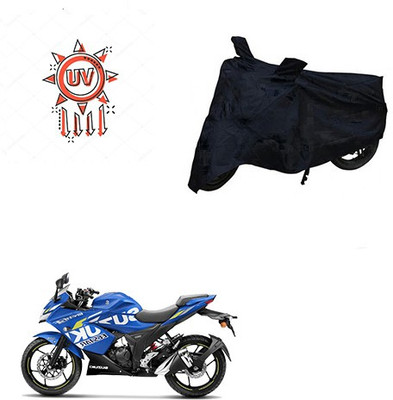 Atulit enterprises Two Wheeler Cover for Suzuki(Gixxer SF, Black)