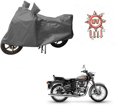 RPSENTTERPR Waterproof Two Wheeler Cover for Royal Enfield(Bullet 500, Grey)