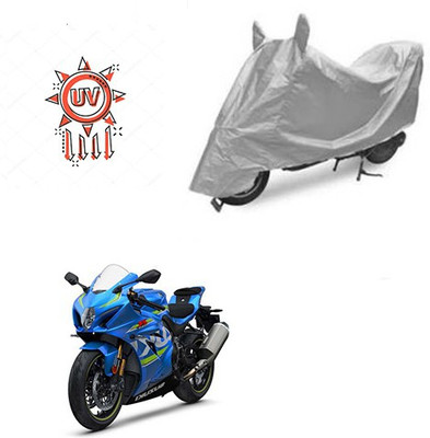 Atulit enterprises Two Wheeler Cover for Suzuki(GSX, Silver)
