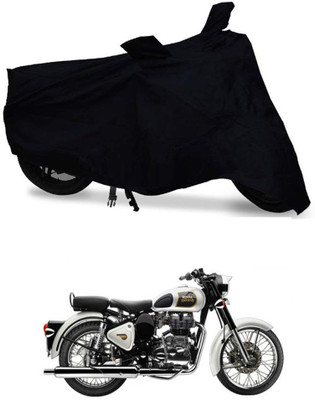 DeepShakshi Two Wheeler Cover for Royal Enfield(Bullet 350, Black)
