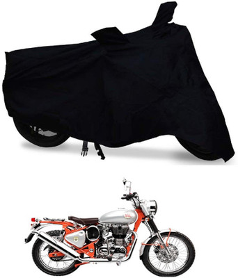 Amozkart Two Wheeler Cover for Royal Enfield(Bullet Trials 350, Black)