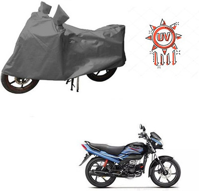 RPSENTTERPR Waterproof Two Wheeler Cover for Hero(Passion Plus, Grey)