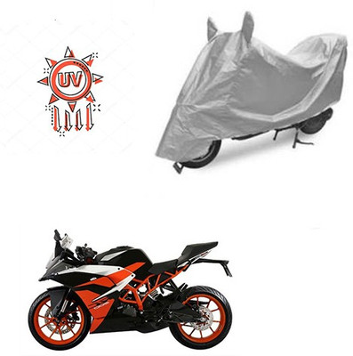 Atulit enterprises Two Wheeler Cover for KTM(RC 390, Silver)