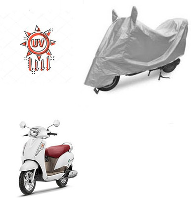 Atulit enterprises Two Wheeler Cover for Suzuki(Access, Silver)