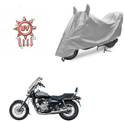 saanvi Two Wheeler Cover for Bajaj(Avenger 220 Cruise, Silver)