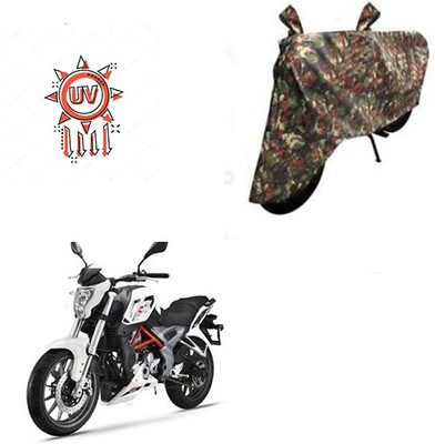 HYBRIDS COLLECTION Waterproof Two Wheeler Cover for DSK Benelli(TNT 25, Multicolor)