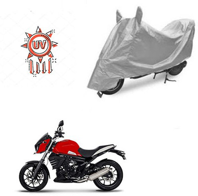 Atulit enterprises Two Wheeler Cover for Mahindra(Mojo, Silver)