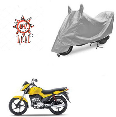 saanvi Two Wheeler Cover for Mahindra(Stallio, Silver)
