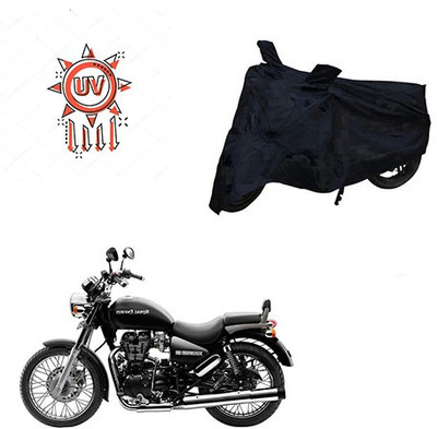 Atulit enterprises Two Wheeler Cover for Royal Enfield(Thunderbird 500, Black)