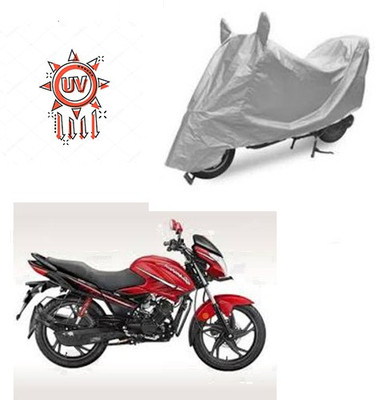 Atulit enterprises Two Wheeler Cover for Hero(Glamour, Silver)